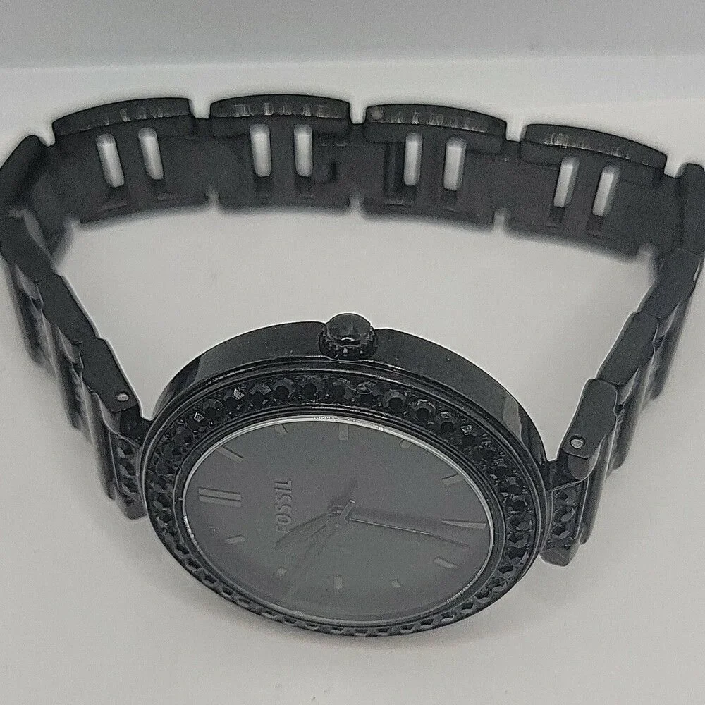 Fossil Karli BQ3440 Women's Black Stainless Steel Analog Dial Quartz Watch AM898
